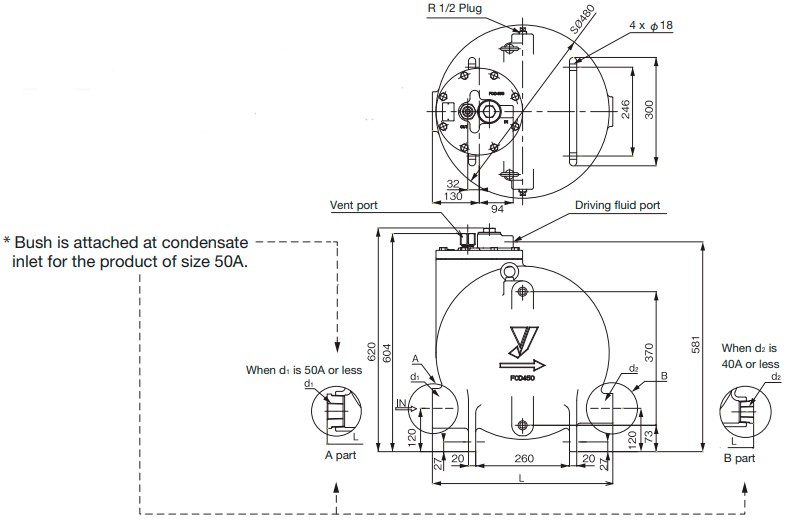 Condensate pump mechanical Yoshitake PF-7000