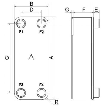 Размеры SWEP B12