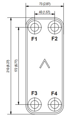 Габариты SWEP E6T